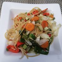 Vegetable pasta at 7 de Espada Restaurante in Havana