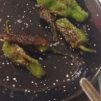 pimientos del padron at Restaurante Vintage in Pombal
