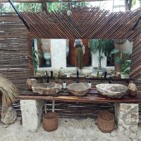 Bathroom at Agni Vital Kitchen in Bacalar