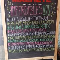 Menu at Machete Carnicería Vegana in Santiago