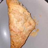 Big spinach pie at Gregory's in Rhodes