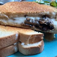 Grilled cheese & mushroom toastie  at The Coffee Sack in Prestwich