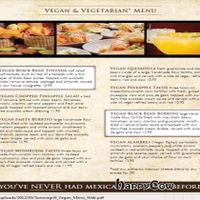 Sonora Restaurant Vegan Menu at Sonora Grill in Ogden