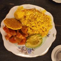 Scrambled tofu at Coromandel in Rome