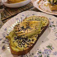 Avocado bread at Coromandel in Rome