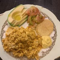 Tofu scramble brunch. 1 of 6 vegan options. Very filling!  at Coromandel in Rome