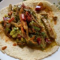 Repeat of the taco, to see the filling.  at La Regina Restaurante in Madrid