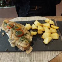 Main / Mushroom toast at La Regina Restaurante in Madrid