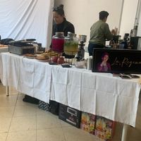 Stand at the Vegan Market at La Regina Restaurante in Madrid