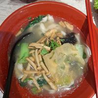 Ban mian soup at Kang Su Vegetarian 康素 - Orchard in Central Singapore
