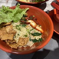 Kolo mee dry at Kang Su Vegetarian 康素 - Orchard in Central Singapore