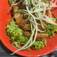 Chicken cutlet! Yummy! #Veganuary at Kang Su Vegetarian 康素 - Orchard in Central Singapore