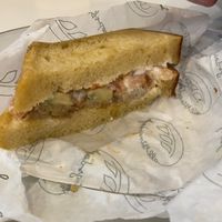 Tempeh mayo sandwich   at All Things Dough in Lagos