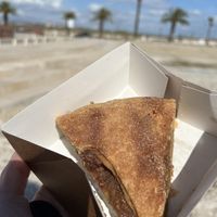 Enjoying my slice of apple pie by the ocean    at All Things Dough in Lagos