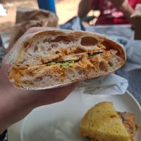 sandwich de tofu at All Things Dough in Lagos