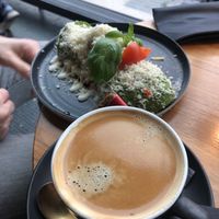 Avo open face sandwich 9 / 10 and americano   at IVY Tagesbar in Munich