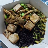 Hot tofu at Let's Poke in Sao Paulo