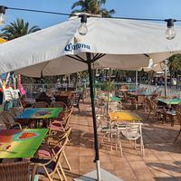 Outside seating at Pacifico Soul Kitchen in Mallorca