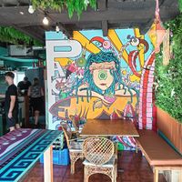 Cool decor at Pacifico Soul Kitchen in Mallorca