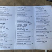 Menu  at Haïri in Pieria