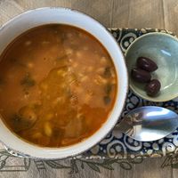Greek bean soup  at Haïri in Pieria