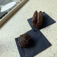 Choc tart was melt in the mouth and cinamon bun was great  at WAY Plant Based Bake House in Ghent