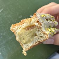 Pistachio Peach Croissant (5,00€)  at WAY Plant Based Bake House in Ghent
