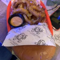 Onion rings menu  at Buła z Musztardą in Poznan