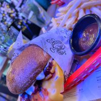 Burger with cherry   at Buła z Musztardą in Poznan