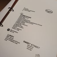 Seperate menu with vegan options at MazzelTov! in Roosendaal