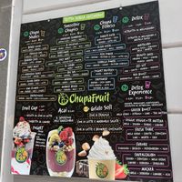 Menu  at Chupa Fruit Bar in Naples