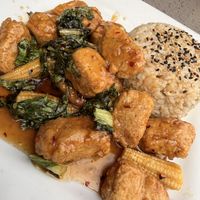 Orange chikn w gardein  at Yard House in Honolulu