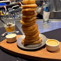 Tower of onion rings at Yard House in Honolulu