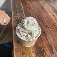 A double scoop.  Next time a single scoop will be sufficient !  at The Baked Bear in Tuscaloosa