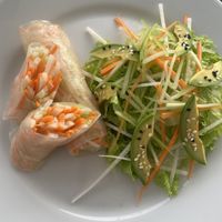 Vegan Fresh Spring Rolls w/Salad  at El Bellavista in Acapulco