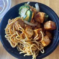 Tofu and noodle bowl   at Teriyaki Madness in Katy