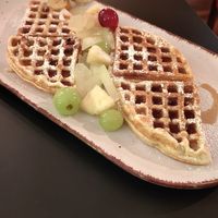 Waffle at Unicafé in Wurzburg
