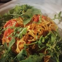 Spaghetti all'ortolana con mozzarella veg at Mignon in Malcesine