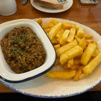 Vegan haggis  at The Oban Fish & Chip Shop in Oban