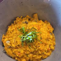 Risotto vegano at Tierras Amazónicas in Leticia