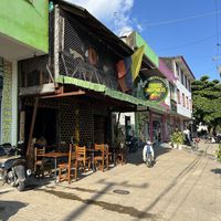 Outside the restaurant  #Veganuary at Tierras Amazónicas in Leticia