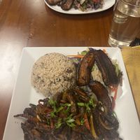 Trini jerk “chicken"  at Empire Jamaica Fusion in Poughkeepsie