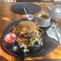 Vegan burger at Goodfellas Pizza and Pub in Windhoek