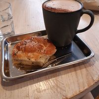 Hot chocolate and kardamom bullar at Bruket Bageri & Handel in Helsingborg