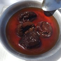 Postre tradicional vegano at Can PITU in Begur