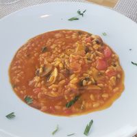 Vegan risotto - reaaal good! at Aris Restaurant in Santorini