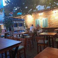 Little court yard opposite Hotel Kostis at Ubuntu Lounge Bar - Maybe closed in Skiathos