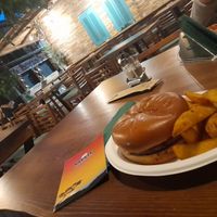 Vegan bean burger 🍔 at Ubuntu Lounge Bar - Maybe closed in Skiathos