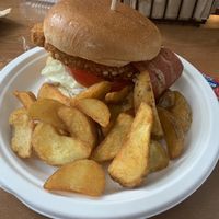 Vegan chick,n burger  at Ubuntu Lounge Bar - Maybe closed in Skiathos