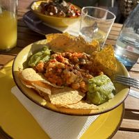 vegan Chilli  at Flo's in Tenerife